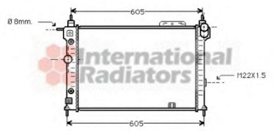 VAN WEZEL 37002029 -  Радиатор, охлаждение двигателя
